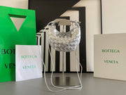 ** BV Mini Sardine Crossbody Bag - Luxury Stainless Steel with 24k Gold Plating

**