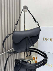 Dior Saddle Bag - Matte Black Large