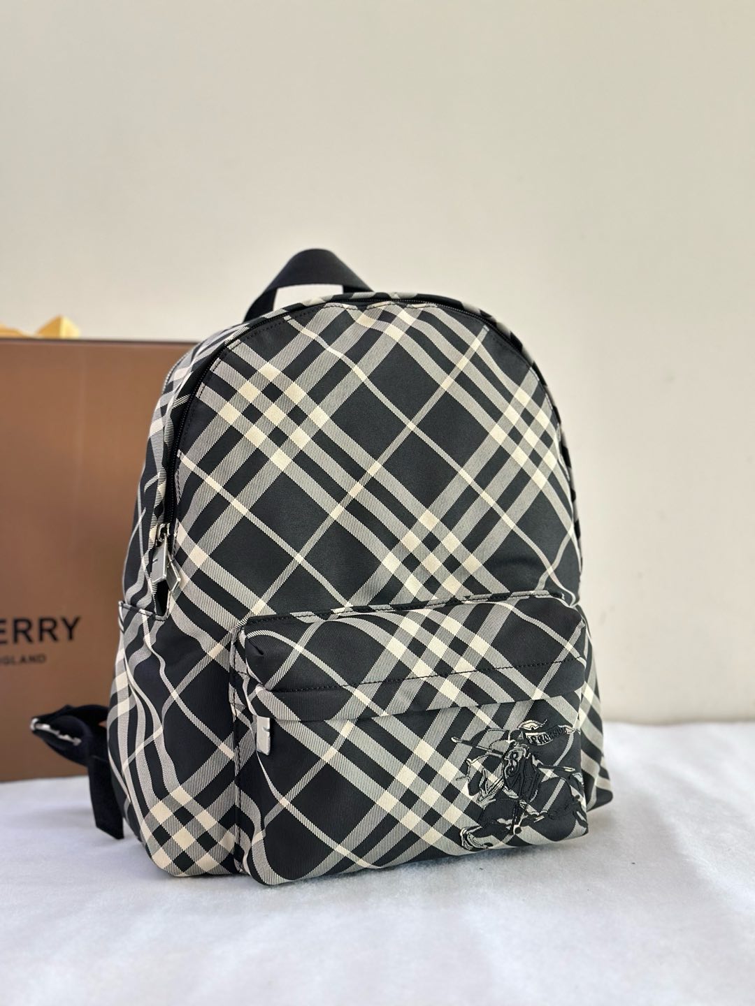 Burberry B Check Small Compact Backpack
