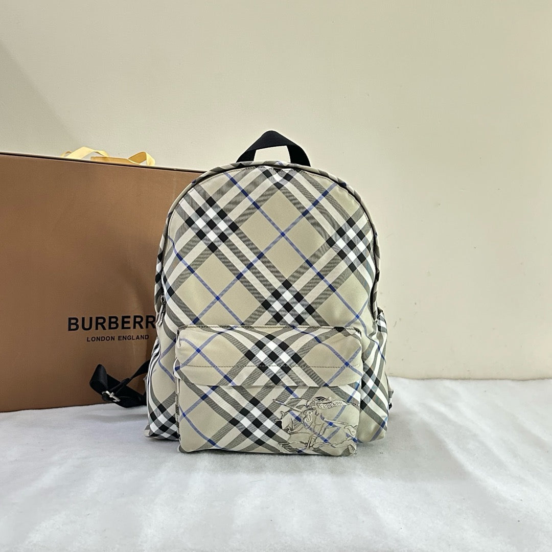 Burberry Check Small Compact Backpack
