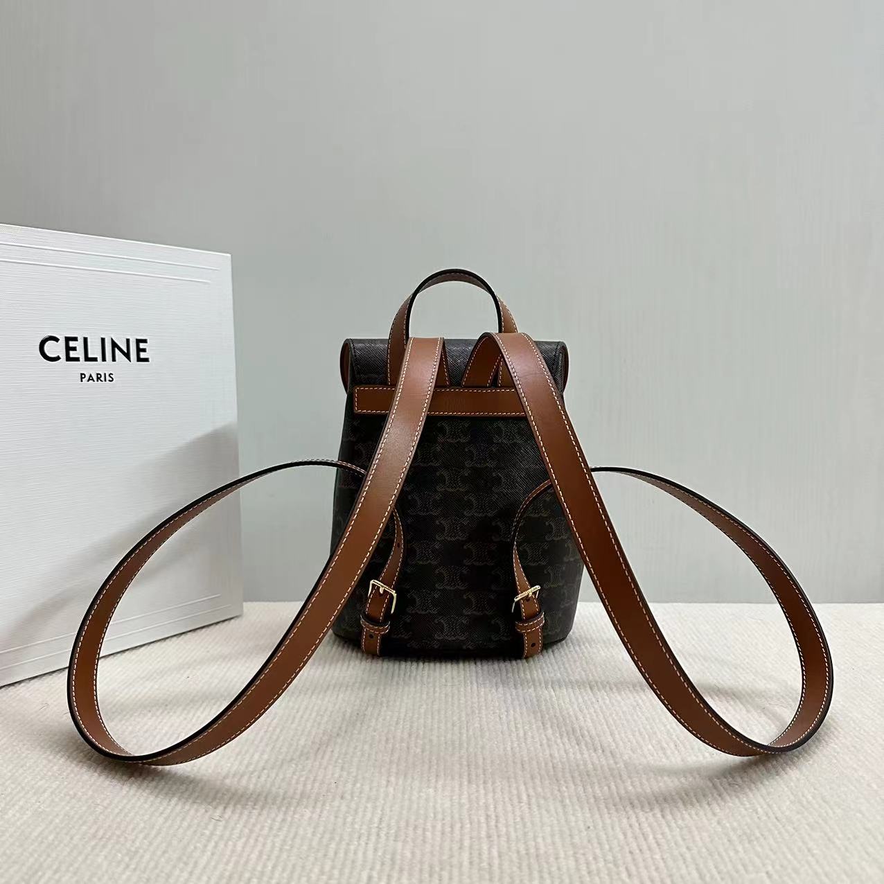 Celine Bonnie Genuine Leather Backpack - Elegant & Versatile