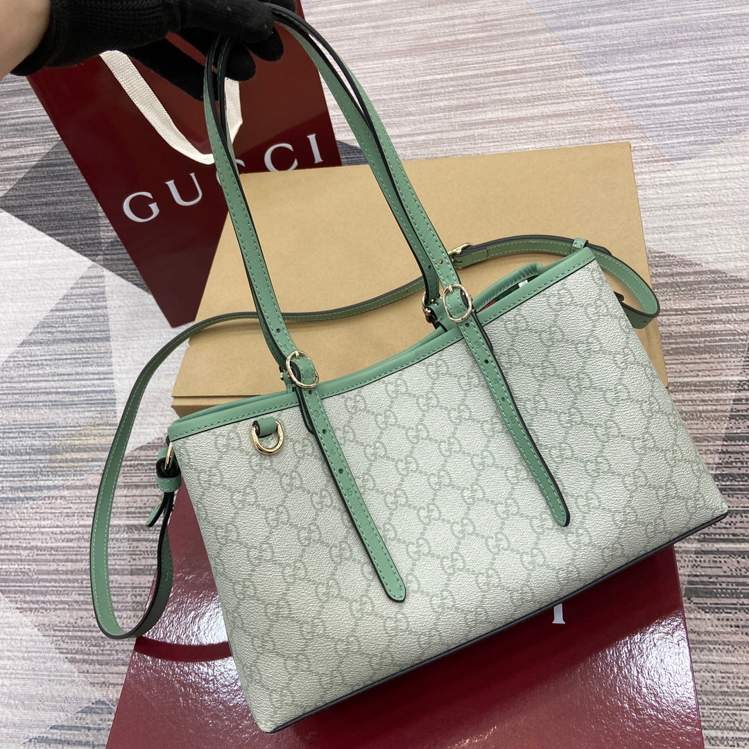 Gucci GG Emblem Small Tote Bag - Light Pink