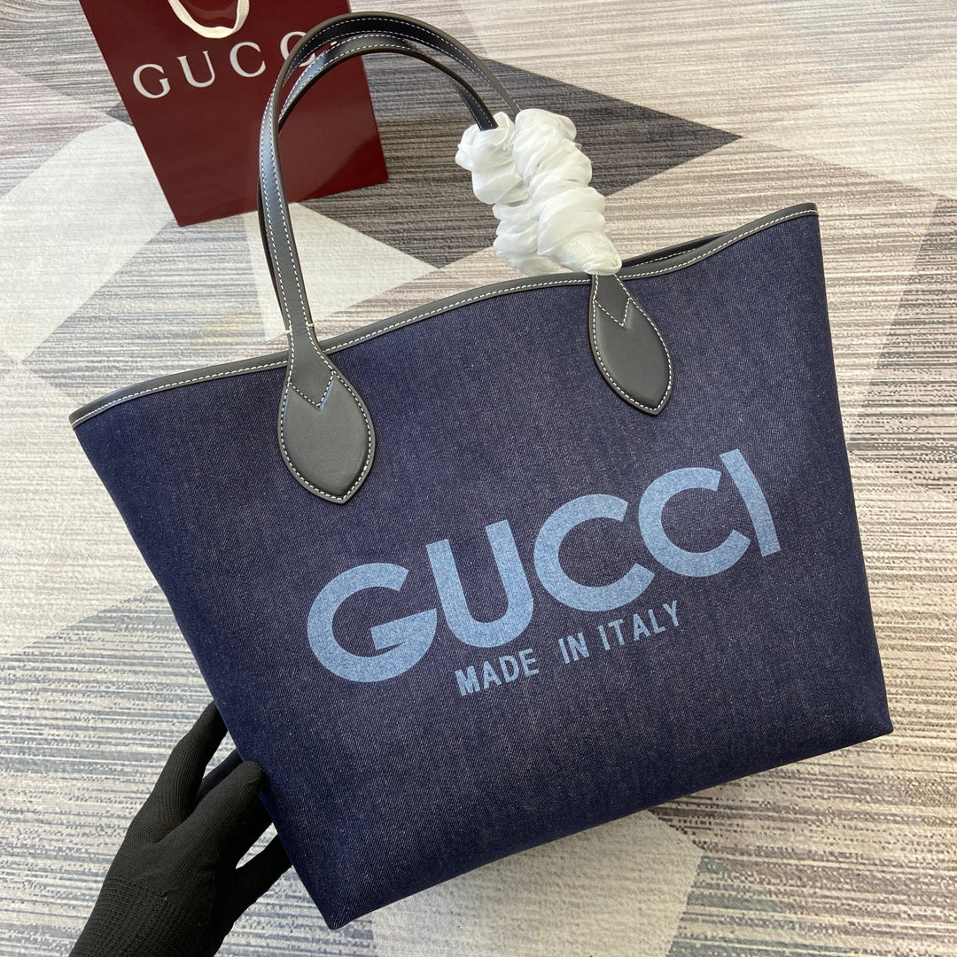 Gucci Totissima Reversible Medium Tote Bag with Clutch