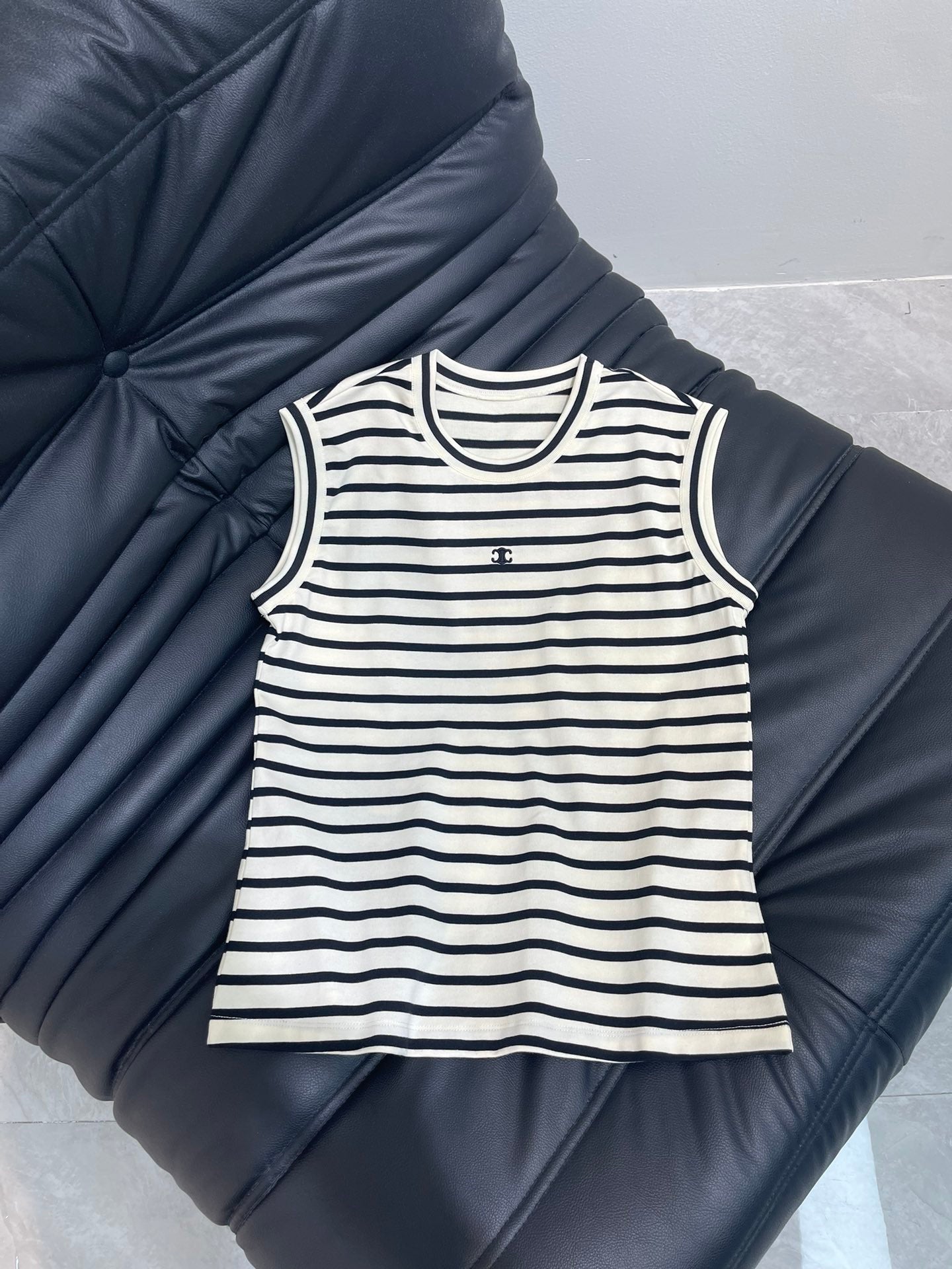 Celine*25 Contrast Striped Vest