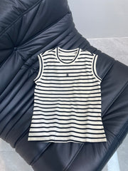 Celine*25 Contrast Striped Vest