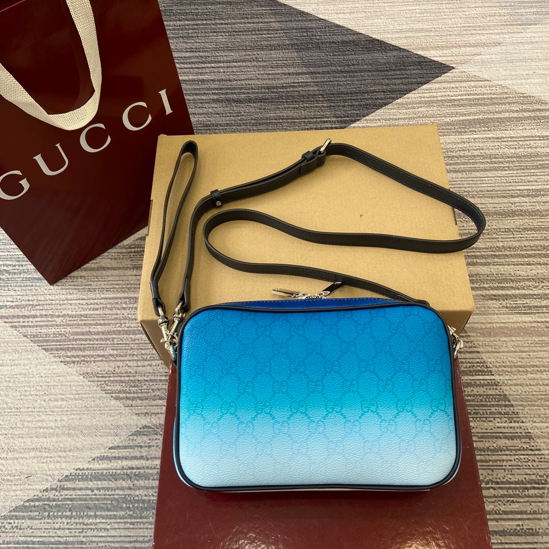 Gucci Gradient Blue GG Monogram Cross-Body Bag