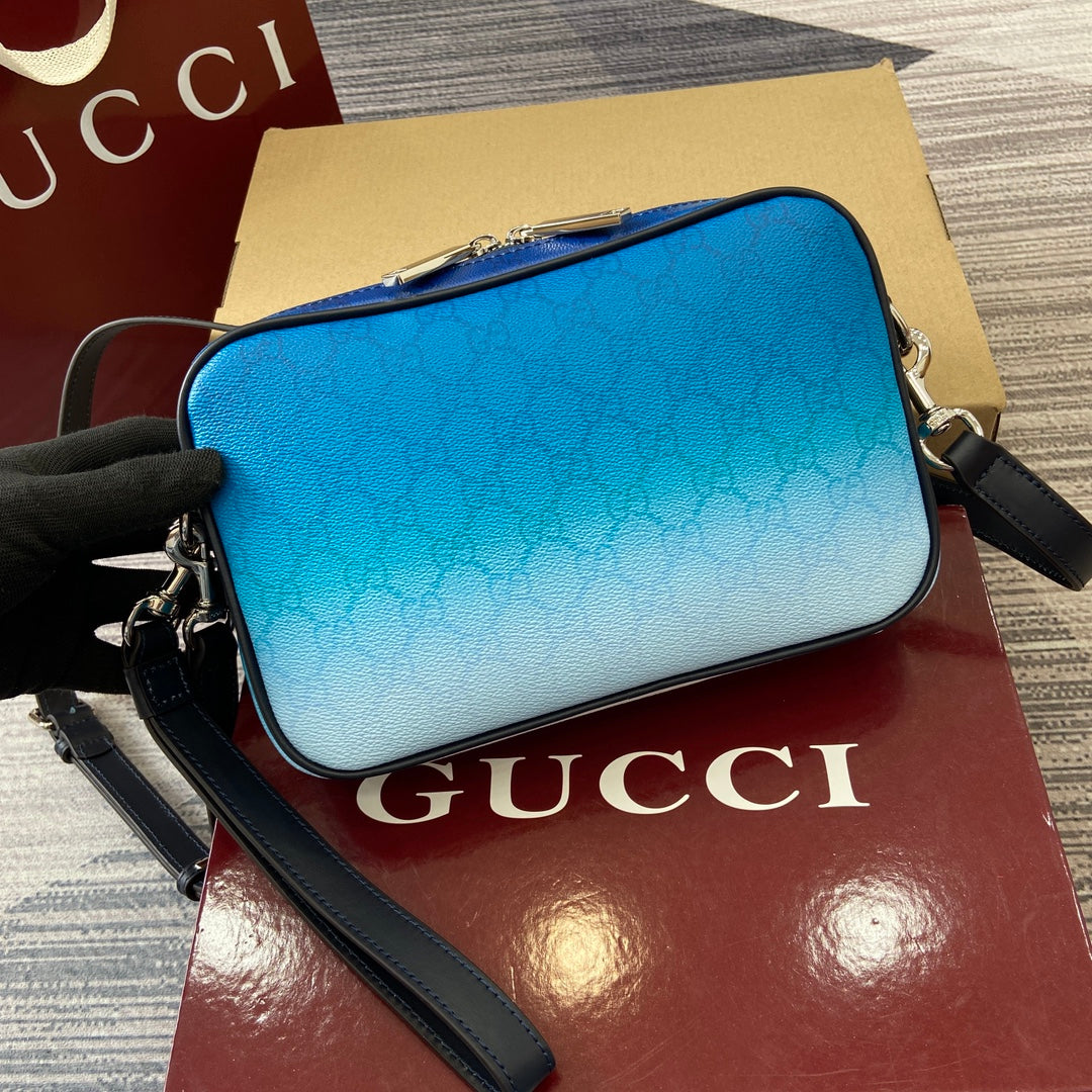 Gucci Gradient Blue GG Monogram Cross-Body Bag