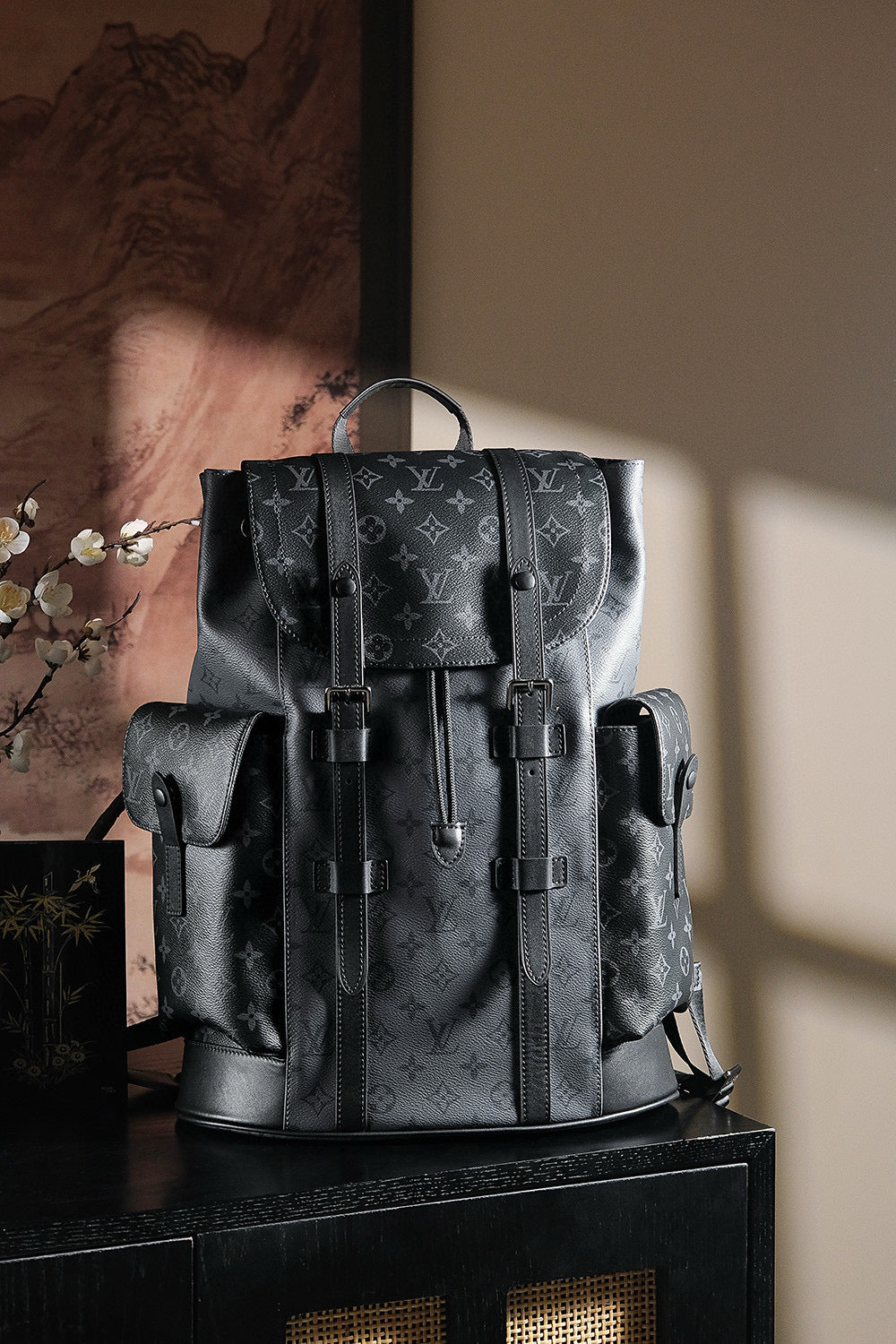 Unisex CHRISTOPHER Diamond Chip Backpack - Stylish & Versatile Daily Bag