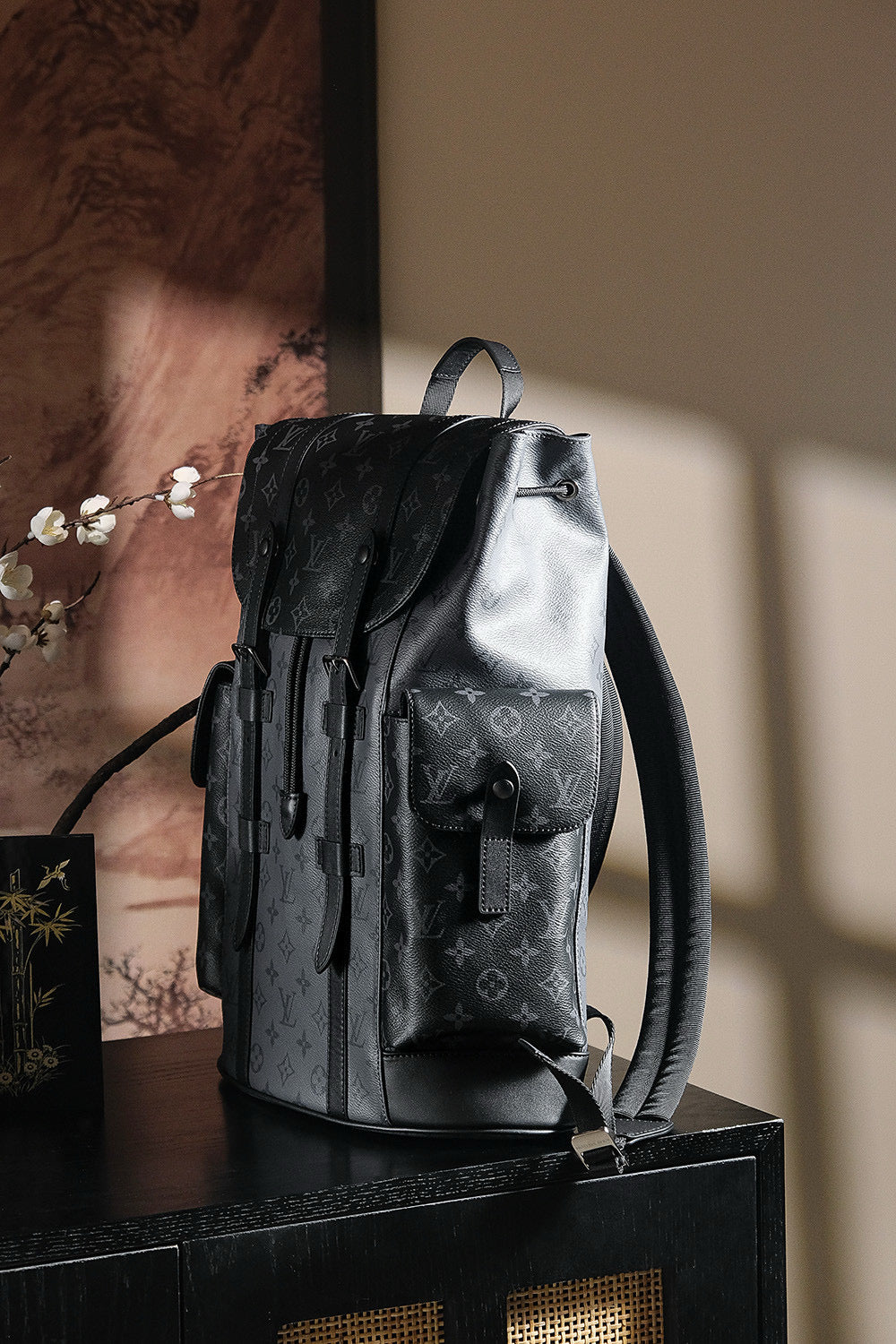 Unisex CHRISTOPHER Diamond Chip Backpack - Stylish & Versatile Daily Bag