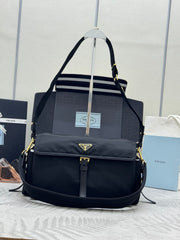 Prada Large Recycled Nylon Messenger Bag - Unisex