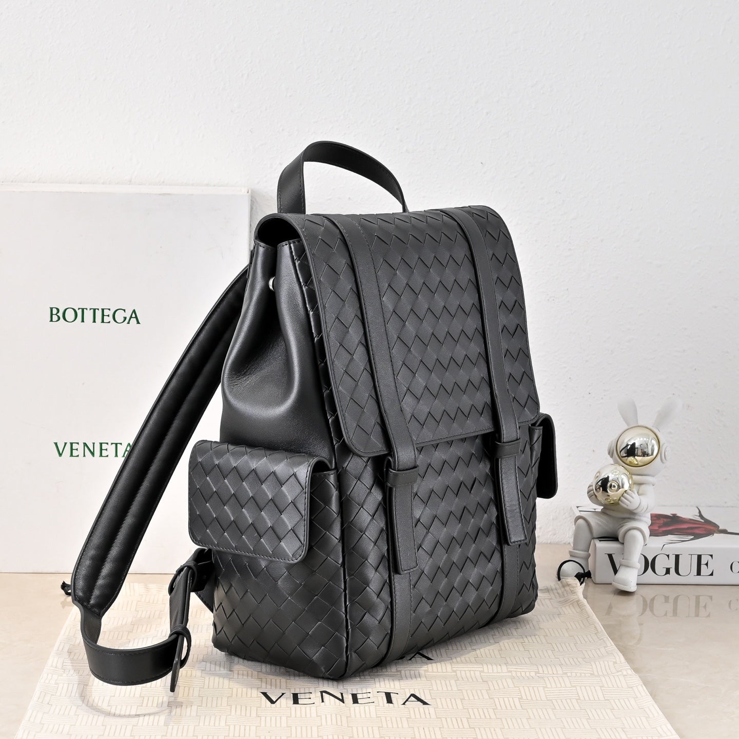 Bottega Veneta Intrecciato Leather Back To School Backpack
