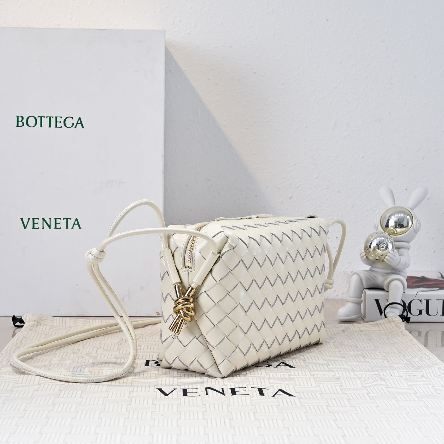 Bottega Veneta Leather Loop Camera Bag - Stylish & Lightweight