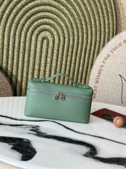 L19 Three-Tooth Green Silver Buckle Handbag - Loro Piana Extra Pocket