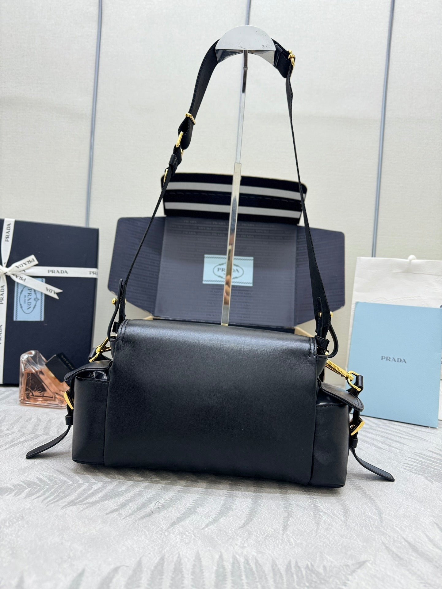 Prada Sheepskin Messenger Bag - Versatile Luxury Style