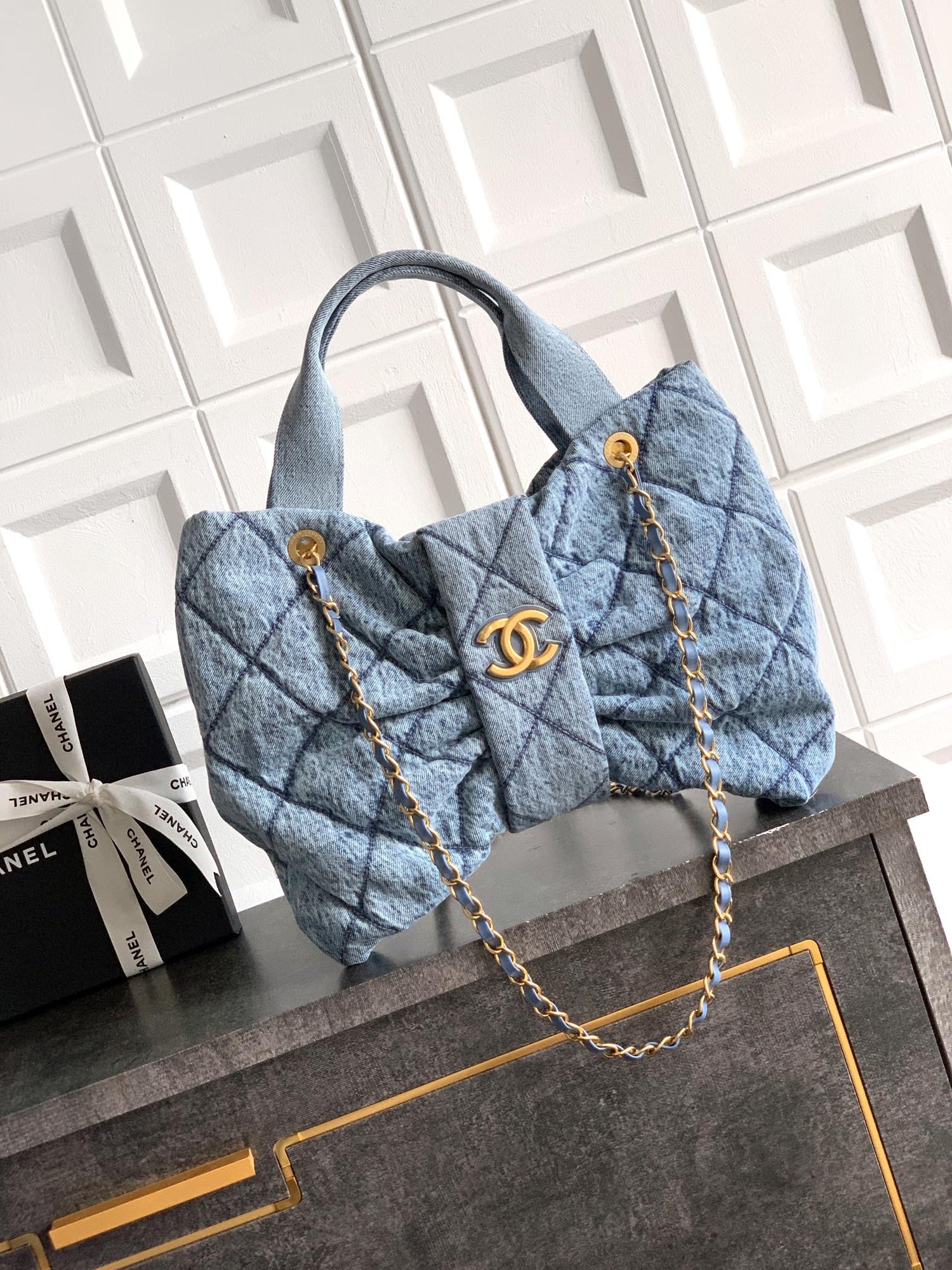 "Danny Denim Butterfly Bag - Chic and Durable Handbag"