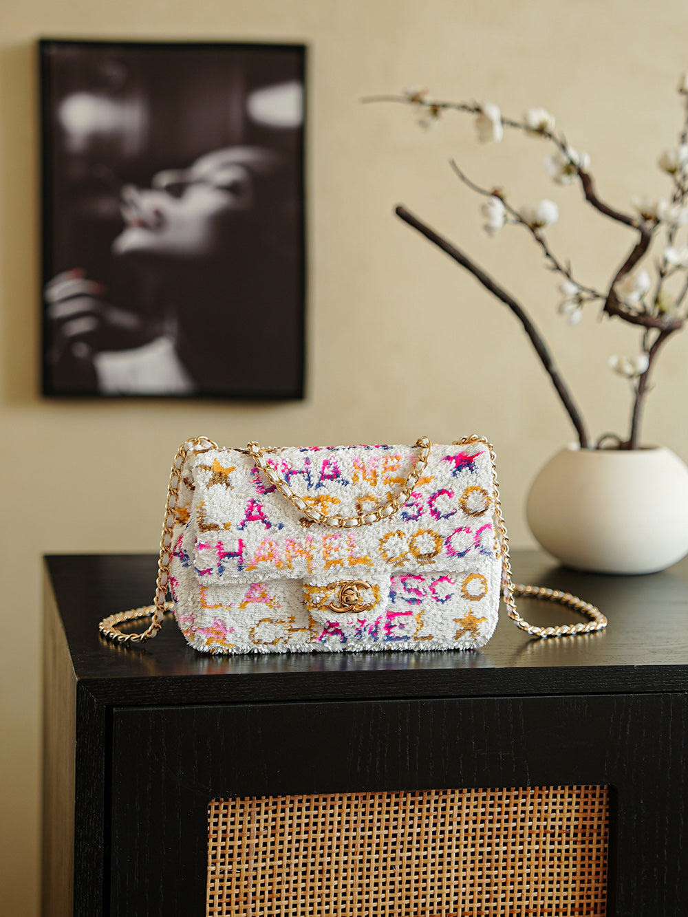 ChaneL 24C Heavyweight Sequin Crossbody Bag