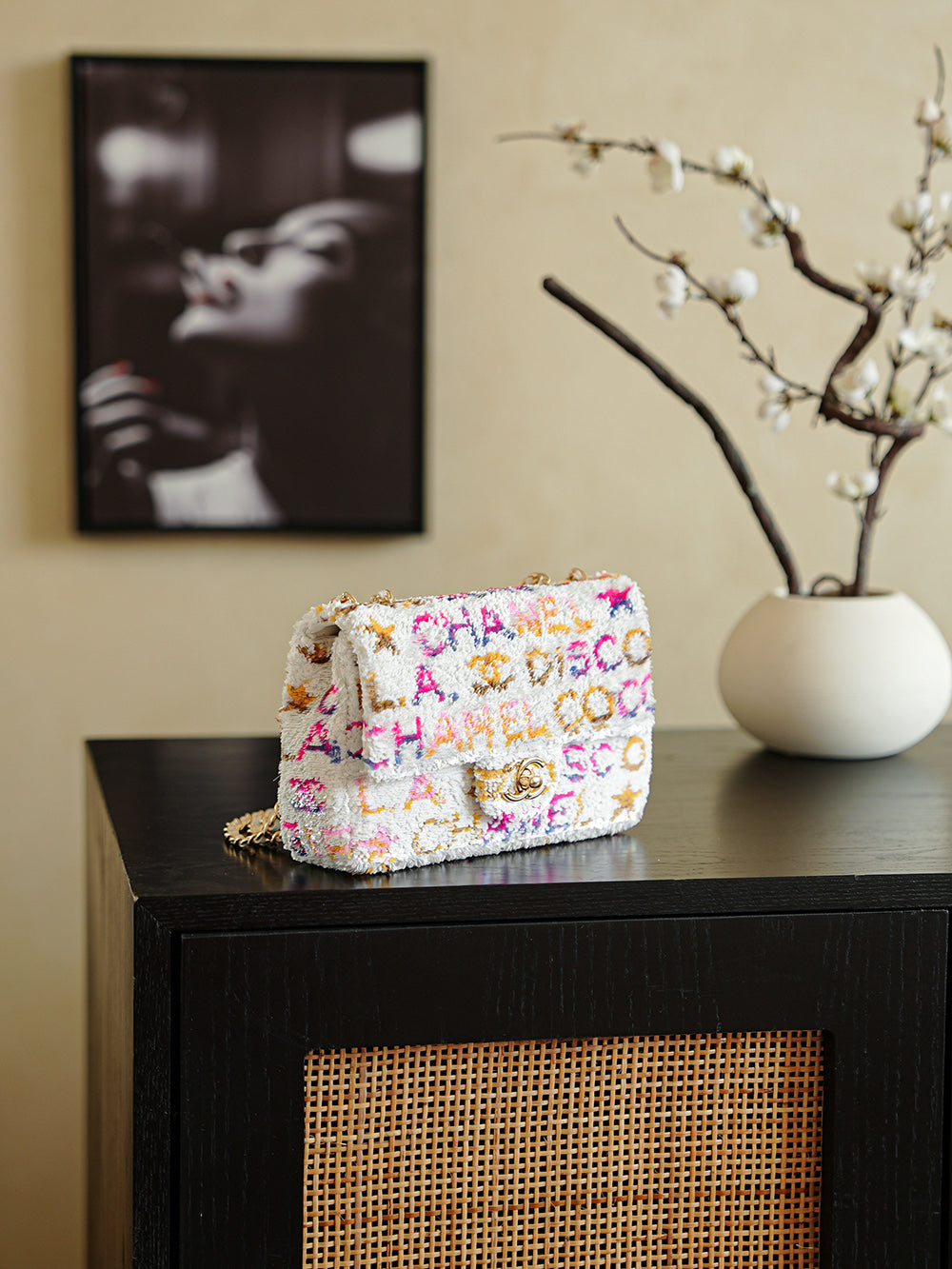 ChaneL 24C Heavyweight Sequin Crossbody Bag