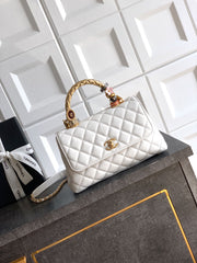 Limited Edition Milkshake White Mini Golden Ring Bag